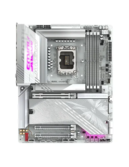 GIGABYTE Placa base Z890 AORUS ELITE X ICE - Compatible con CPUs Intel Core Ultra (Serie 2), VRM de 16+1+2 fases, hasta 9500MHz