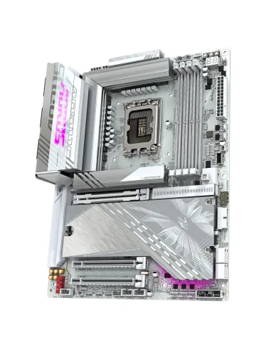 GIGABYTE Placa base Z890 AORUS ELITE X ICE - Compatible con CPUs Intel Core Ultra (Serie 2), VRM de 16+1+2 fases, hasta 9500MHz