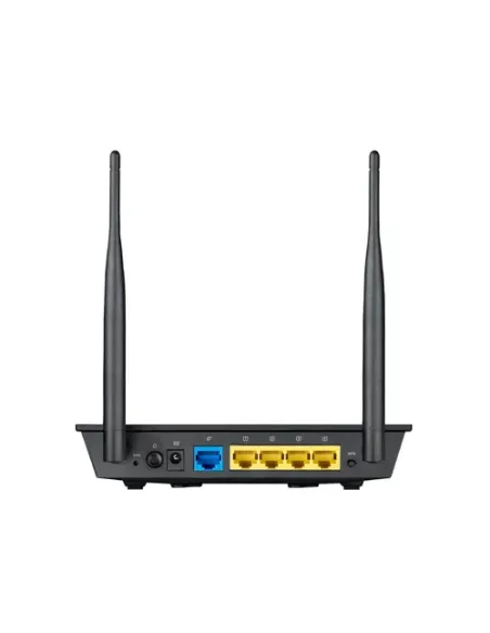 ASUS RT-N12E C1 N300 router inalámbrico Ethernet rápido Banda única (2,4 GHz) Negro, Metálico