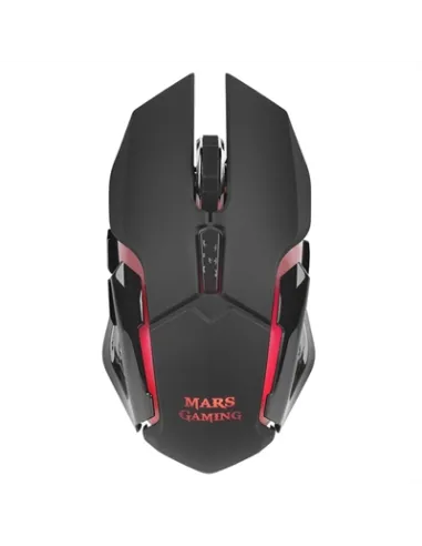 Mouse raton mars gaming optico wireless inalambrico 6 botones 3200ppp