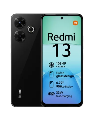 Movil  xiaomi redmi 13 6 - 128gb midnight black