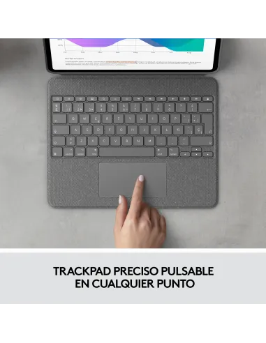 Logitech 920-010211 teclado para móvil QWERTY Español Smart Connector Gris