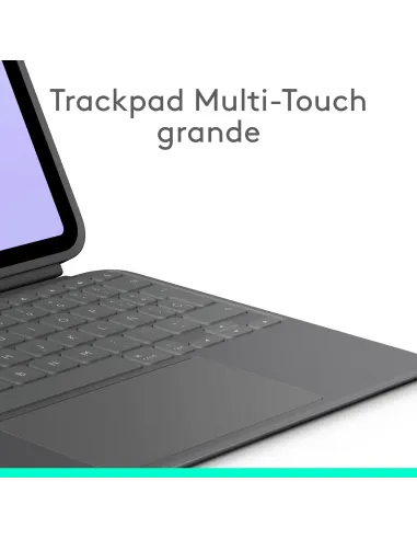 Logitech Combo Touch, Funda con Teclado, iPad Pro 11 Pulgadas (M4)(2024) - Teclado retroiluminado extraíble con Soporte