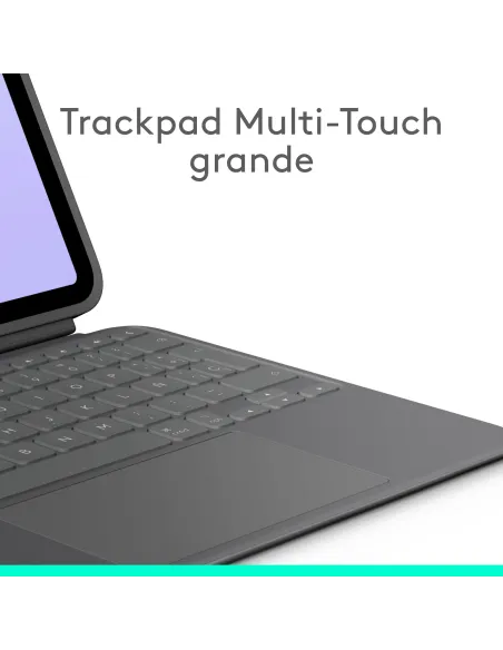 Logitech Combo Touch, Funda con Teclado, iPad Pro 11 Pulgadas (M4)(2024) - Teclado retroiluminado extraíble con Soporte