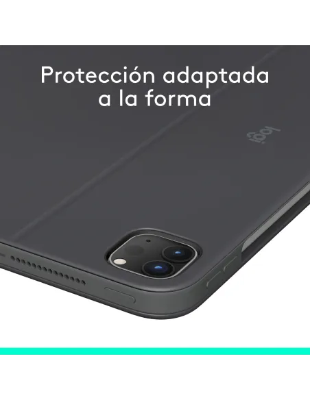 Logitech Combo Touch, Funda con Teclado, iPad Pro 11 Pulgadas (M4)(2024) - Teclado retroiluminado extraíble con Soporte