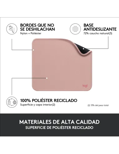Logitech 956-000050 alfombrilla para ratón Rosa