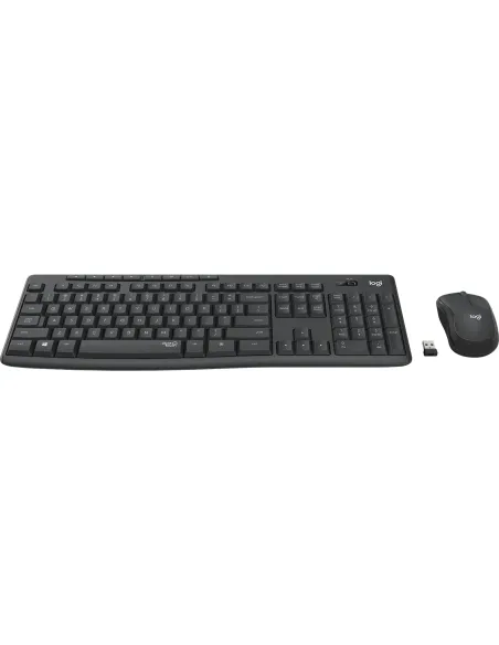 Logitech MK295 Silent Wireless Combo teclado Ratón incluido Oficina RF inalámbrico Portugués Grafito