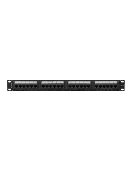 Patch panel lanberg 24 puertos 1u cat.6a utp 19pulgadas negro Patch panel lanberg 24 puertos 1u cat.6a utp 19pulgadas negro
