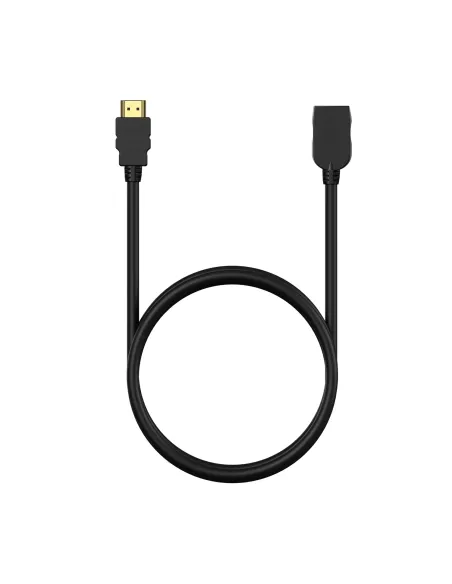 AISENS Cable HDMI V2.0 Prolongador Premium Alta Velocidad   Hec 4K@60Hz 18Gbps, A M-A H, Negro, 2.0M