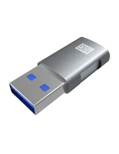 AISENS Mini Adaptador USB 3.2 GEN2 10G 3A, Tipo USB-C H-A M, Gris 2