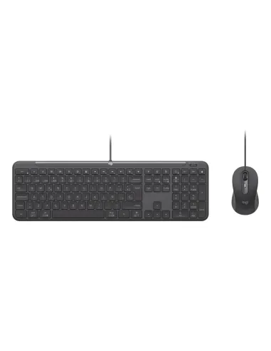 Logitech 920-013345 teclado Ratón incluido Hogar   Oficina USB QWERTY Español Grafito