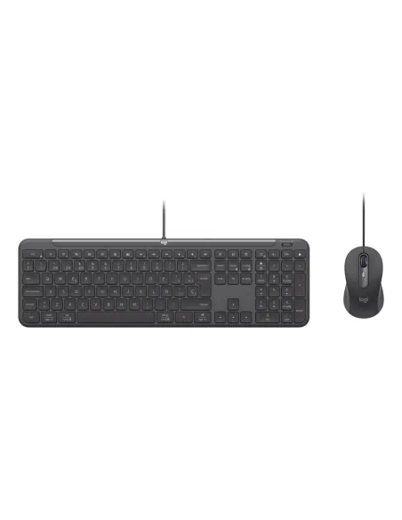 Logitech 920-013345 teclado Ratón incluido Hogar   Oficina USB QWERTY Español Grafito
