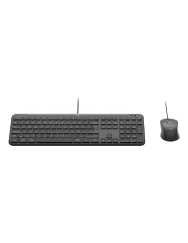 Logitech 920-013345 teclado Ratón incluido Hogar   Oficina USB QWERTY Español Grafito