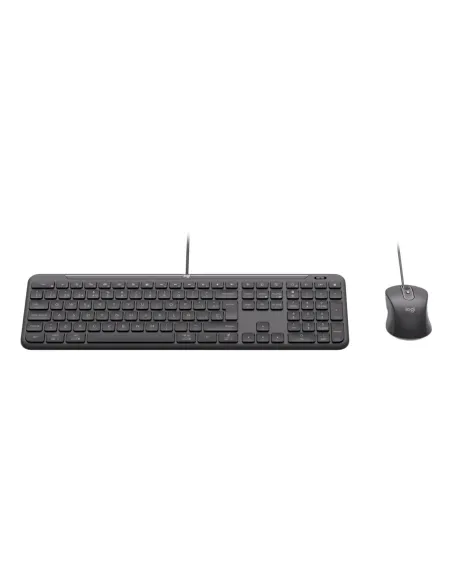Logitech 920-013345 teclado Ratón incluido Hogar   Oficina USB QWERTY Español Grafito