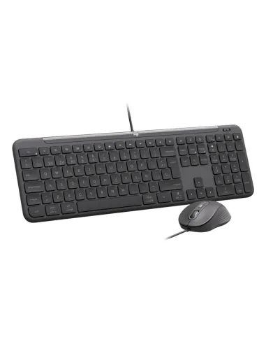 Logitech 920-013345 teclado Ratón incluido Hogar   Oficina USB QWERTY Español Grafito