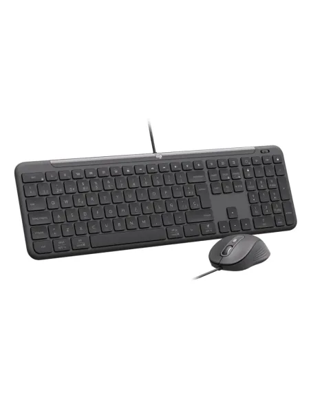 Logitech 920-013345 teclado Ratón incluido Hogar   Oficina USB QWERTY Español Grafito