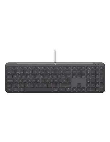 Logitech 920-013345 teclado Ratón incluido Hogar   Oficina USB QWERTY Español Grafito