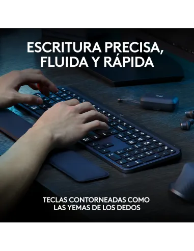 Logitech 920-011610 teclado Ratón incluido Oficina Bluetooth QWERTY Español Grafito