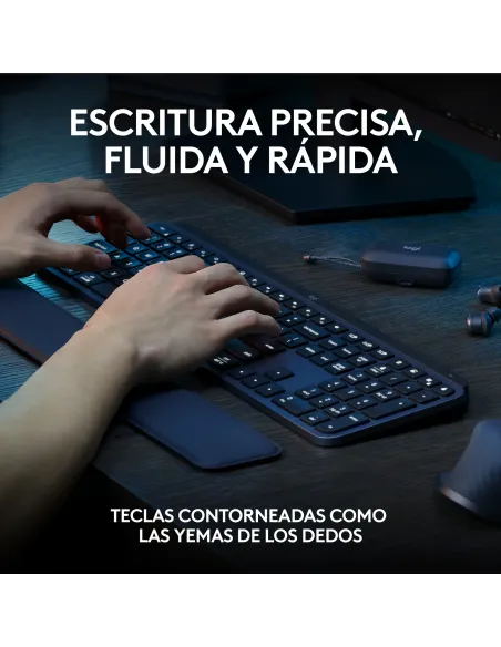 Logitech 920-011610 teclado Ratón incluido Oficina Bluetooth QWERTY Español Grafito