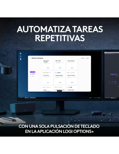 Logitech 920-011610 teclado Ratón incluido Oficina Bluetooth QWERTY Español Grafito