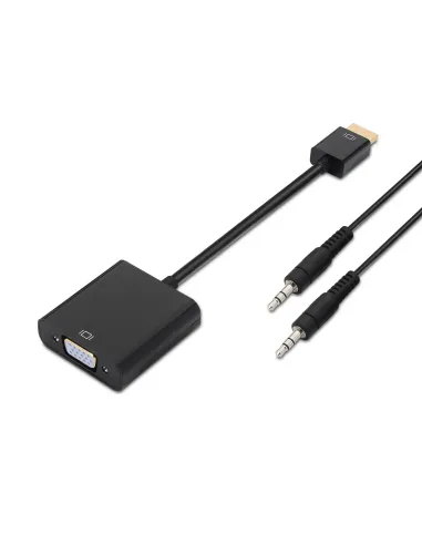 AISENS A122-0126 adaptador de cable de vídeo 0,1 m Negro
