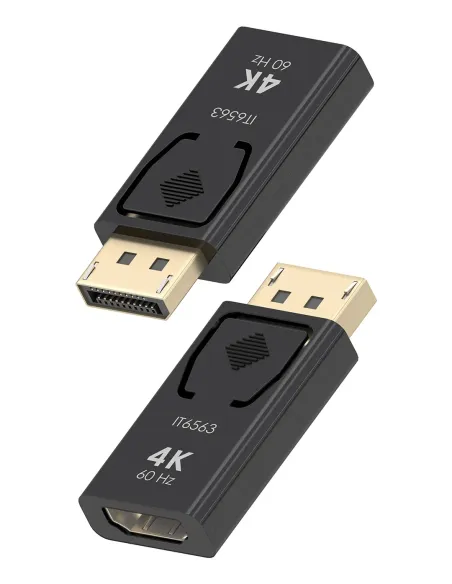 AISENS Conversor DisplayPort a HDMI 4K@60HZ, DP M-HDMI H, Negro