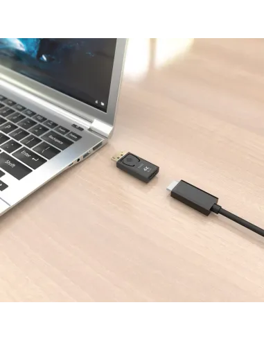 AISENS Conversor DisplayPort a HDMI 4K@60HZ, DP M-HDMI H, Negro