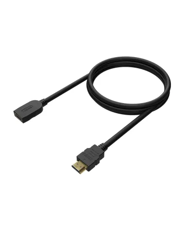 AISENS Cable HDMI V2.0 Prolongador Premium Alta Velocidad   Hec 4K@60Hz 18Gbps, A M-A H, Negro, 3.0M