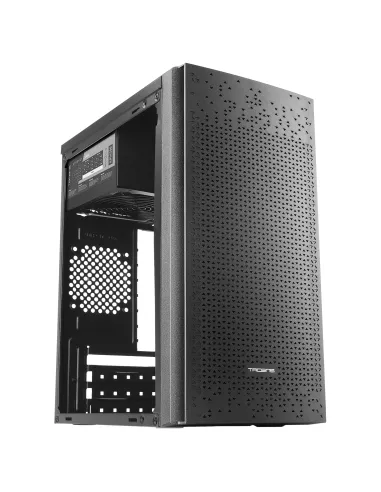 Tacens Anima AC6500, Caja Ordenador Compacta Micro ATX, Frontal Malla Refrigeración, Fuente Alimentación 500W, USB 3.0, Negro