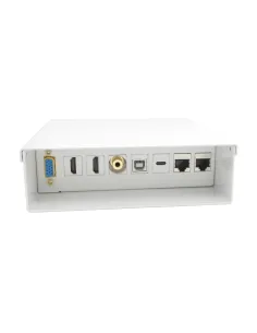 AISENS Caja de Conexiones VGA+JACK3.5+2xHDMI+1xUSB-C+1xUSB-B+2xRJ45 Cat.6A STP, Blanco