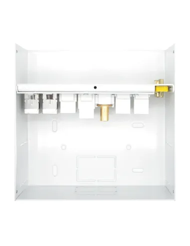 AISENS Caja de Conexiones VGA+JACK3.5+2xHDMI+1xUSB-C+1xUSB-B+2xRJ45 Cat.6A STP, Blanco