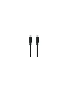 Cable USB 3.1 Tipo-C Nanocable 10.01.4101-L150/ USB Tipo-C Macho - USB Tipo-C Macho/ Hasta 100W/ 10Gbps/ 1.5m/ Negro