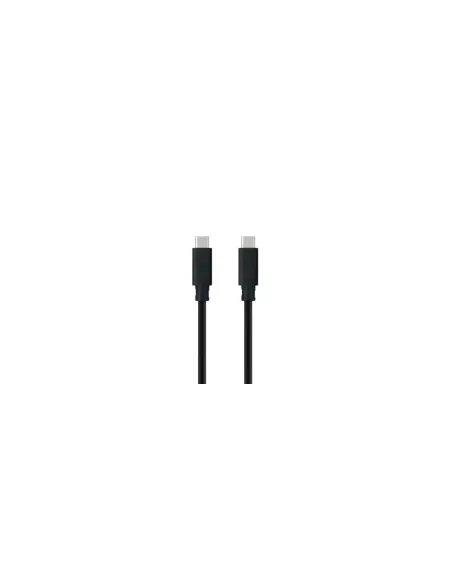 Cable USB 3.1 Tipo-C Nanocable 10.01.4102/ USB Tipo-C Macho - USB Tipo-C Macho/ Hasta 100W/ 10Gbps/ 2m/ Negro