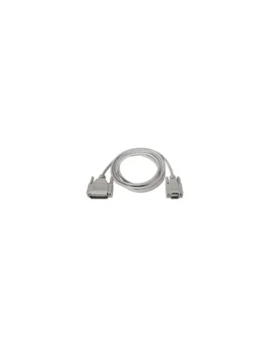 Cable Serie NULL Modem Nanocable 10.14.0802/ DB9 Hembra - DB25 Macho/ 1.8m/ Beige