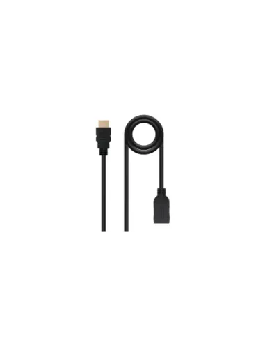 Nanocable Cable HDMI 2.0 Prolongador A/M-A/H, Negro, 1 m