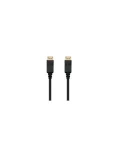 Cable DisplayPort 1.2 4K Nanocable 10.15.2300/ DisplayPort Macho - DisplayPort Macho/ 50cm/ Negro