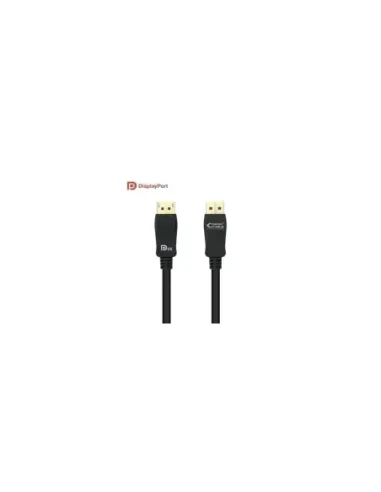 Cable DisplayPort 1.4 8K Nanocable 10.15.2501-L150/ DisplayPort Macho - DisplayPort Macho/ 1.5m/ Certificado/ Negro