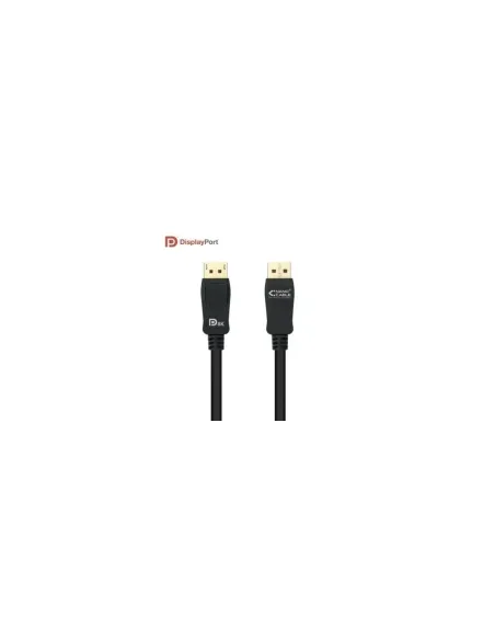 Cable DisplayPort 1.4 8K Nanocable 10.15.2501-L150/ DisplayPort Macho - DisplayPort Macho/ 1.5m/ Certificado/ Negro