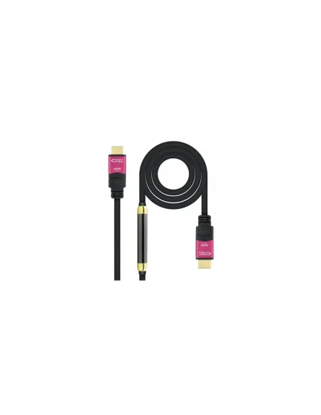 Nanocable 10.15.3730 cable HDMI 30 m HDMI tipo A (Estándar) Negro, Rosa