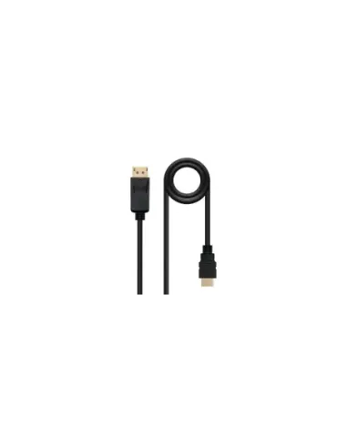 Cable DisplayPort Nanocable 10.15.4305/ DisplayPort Macho - HDMI Macho/ 5m/ Negro