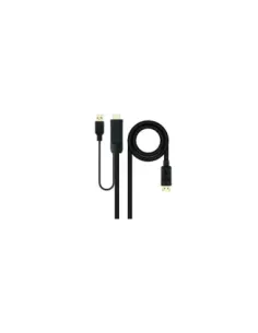 Cable Conversor Nanocable 10.15.4352/ HDMI Macho - DisplayPort Macho/ 1.8m/ Negro