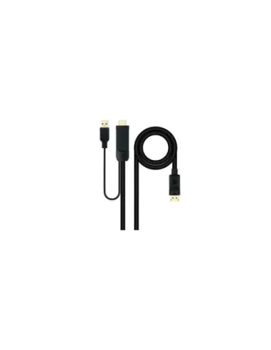 Cable Conversor Nanocable 10.15.4352/ HDMI Macho - DisplayPort Macho/ 1.8m/ Negro