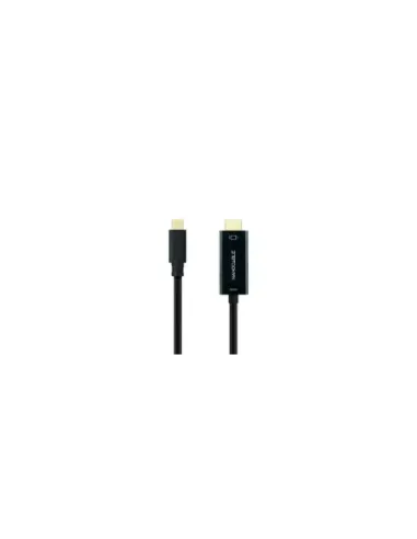 Cable Conversor Nanocable 10.15.5133/ USB Tipo-C Macho - HDMI Macho/ 3m/ Negro