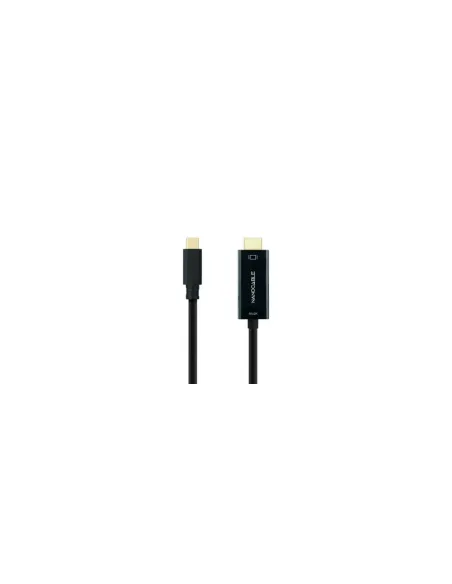 Cable Conversor Nanocable 10.15.5133/ USB Tipo-C Macho - HDMI Macho/ 3m/ Negro