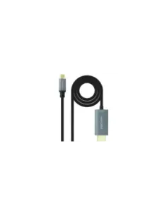 Cable Conversor Nanocable 10.15.5162/ USB Tipo-C Macho - HDMI Macho/ 1.8m/ Negro