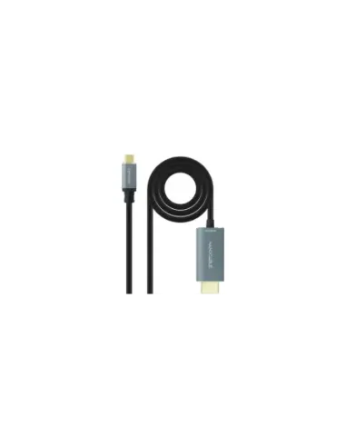 Cable Conversor Nanocable 10.15.5162/ USB Tipo-C Macho - HDMI Macho/ 1.8m/ Negro