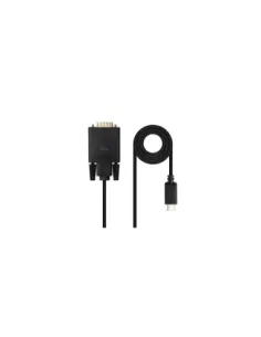 Nanocable Cable Conversor USB-C/M a VGA/M, 1.8 m, Negro