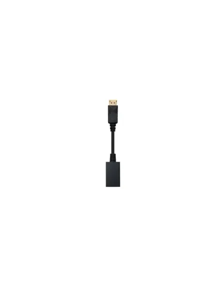 Conversor Nanocable 10.16.0502/ DisplayPort Macho - HDMI Hembra/ 15cm/ Negro