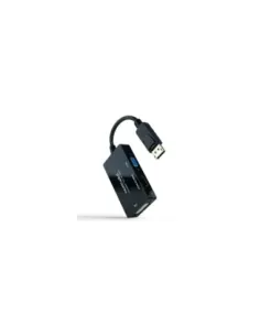 Cable DisplayPort Nanocable 10.16.3301-ALL/ HDMI Hembra - DVI-D Hembra - VGA Hembra/ 20cm/ Negro