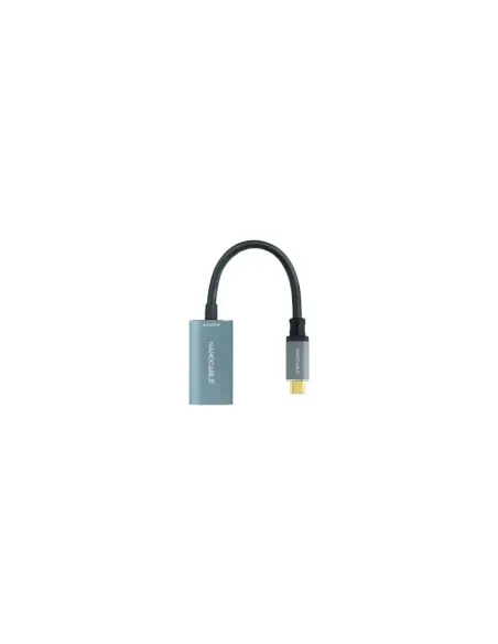Conversor Nanocable 10.16.4104-G/ USB Tipo-C Macho - DisplayPort Hembra/ 15cm/ Gris